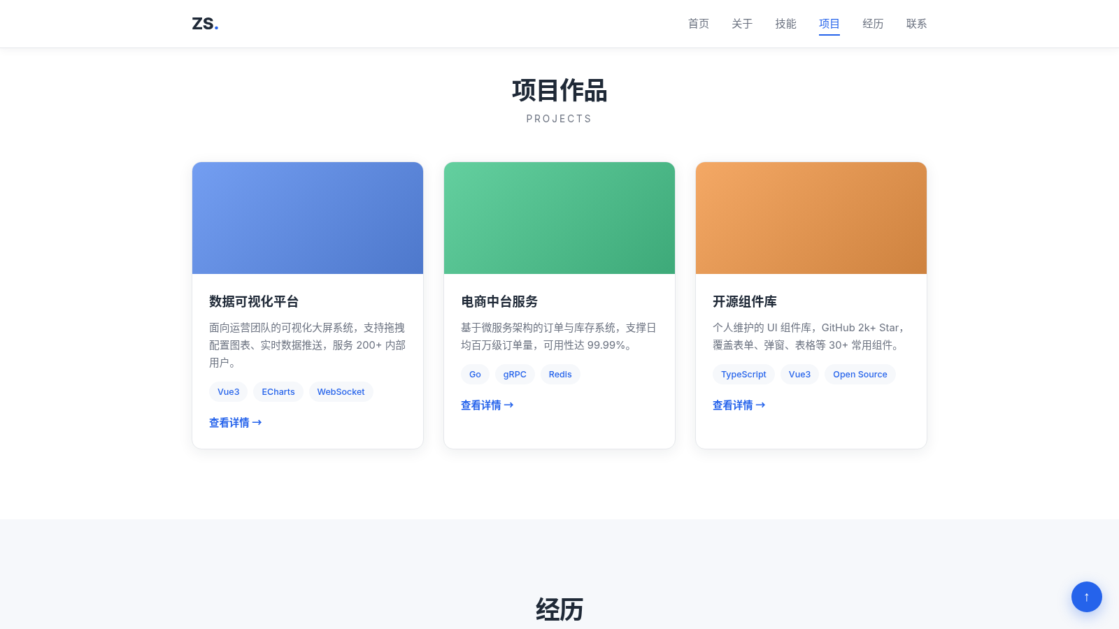 张三的个人主页 封面