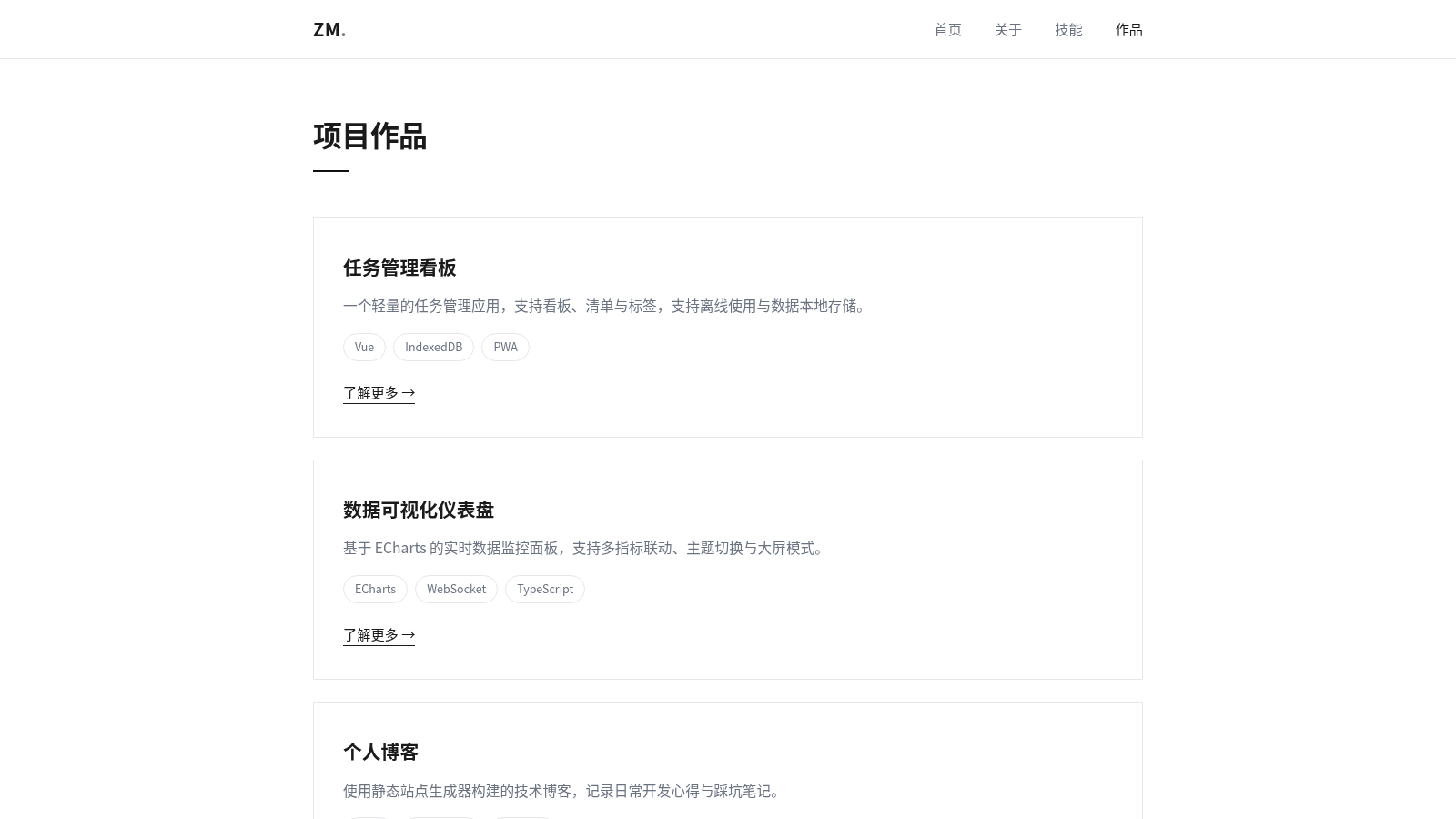 张明 · 个人主页 封面