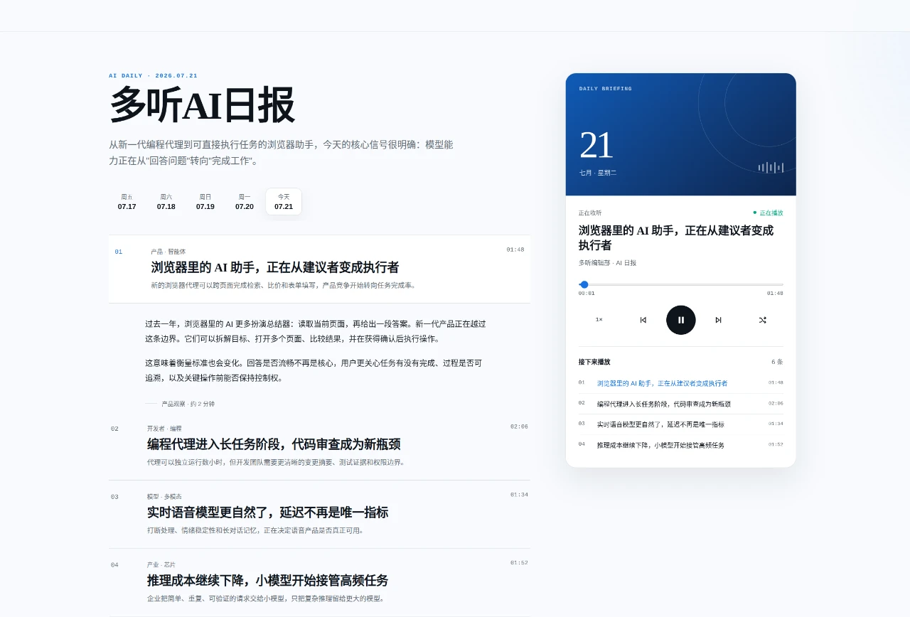 多听AI日报