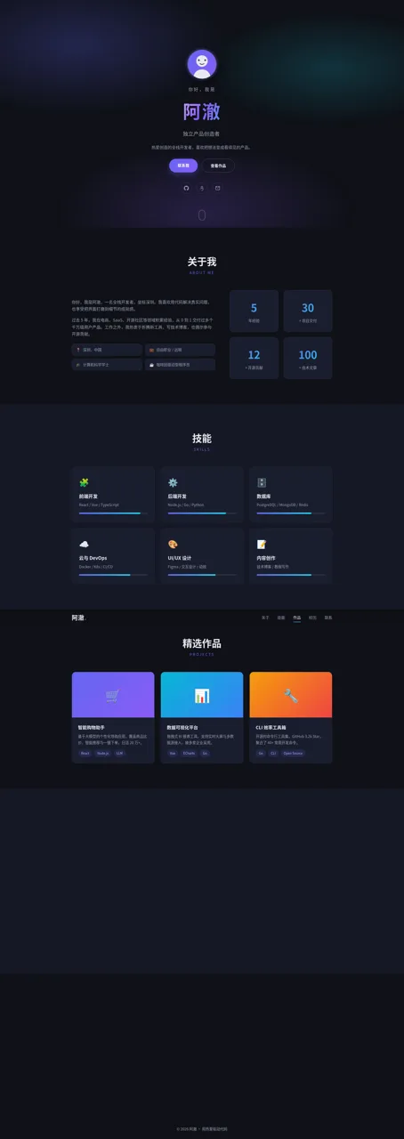 千方个人主页 封面