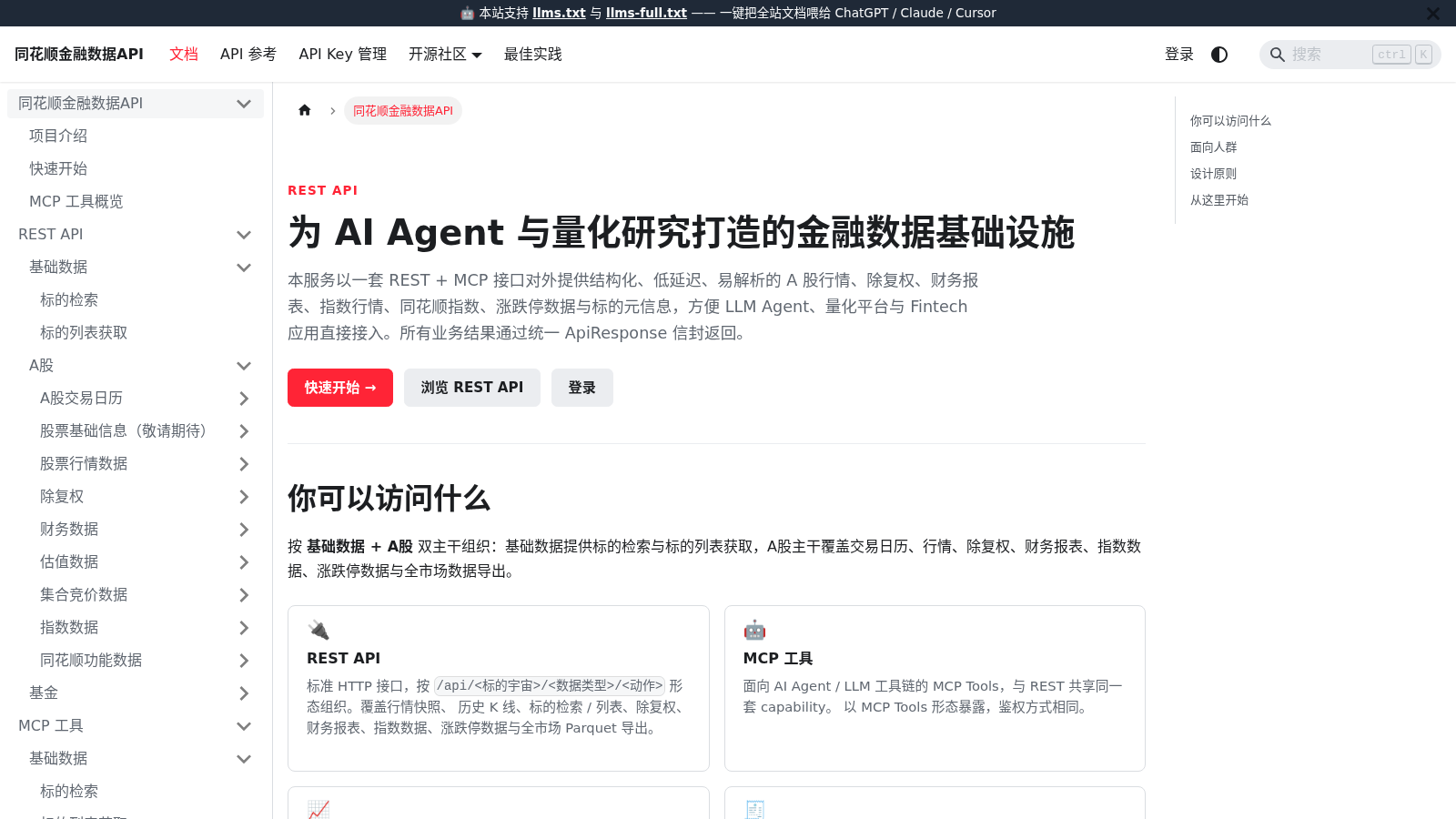 同花顺金融数据服务 hithink-finance 封面