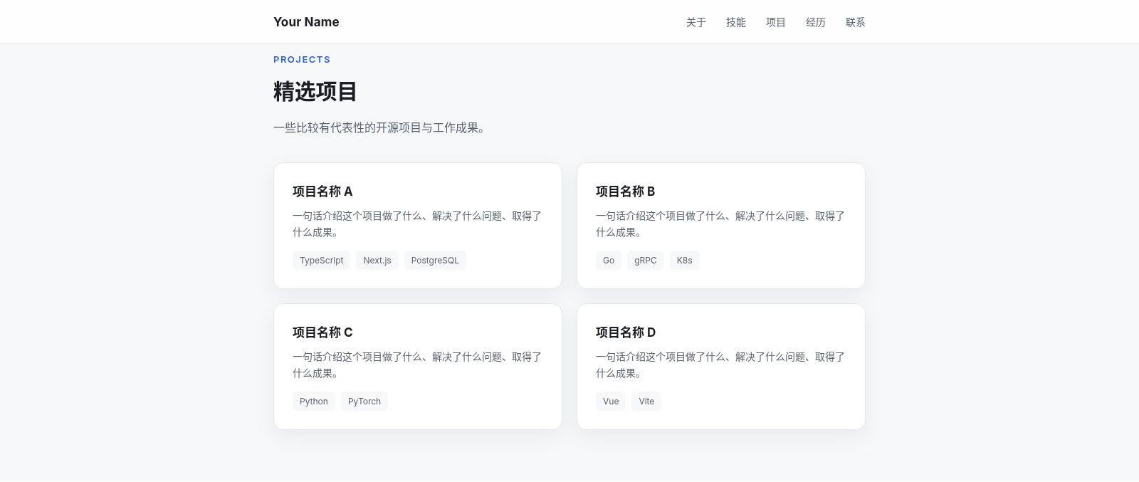 个人主页 封面