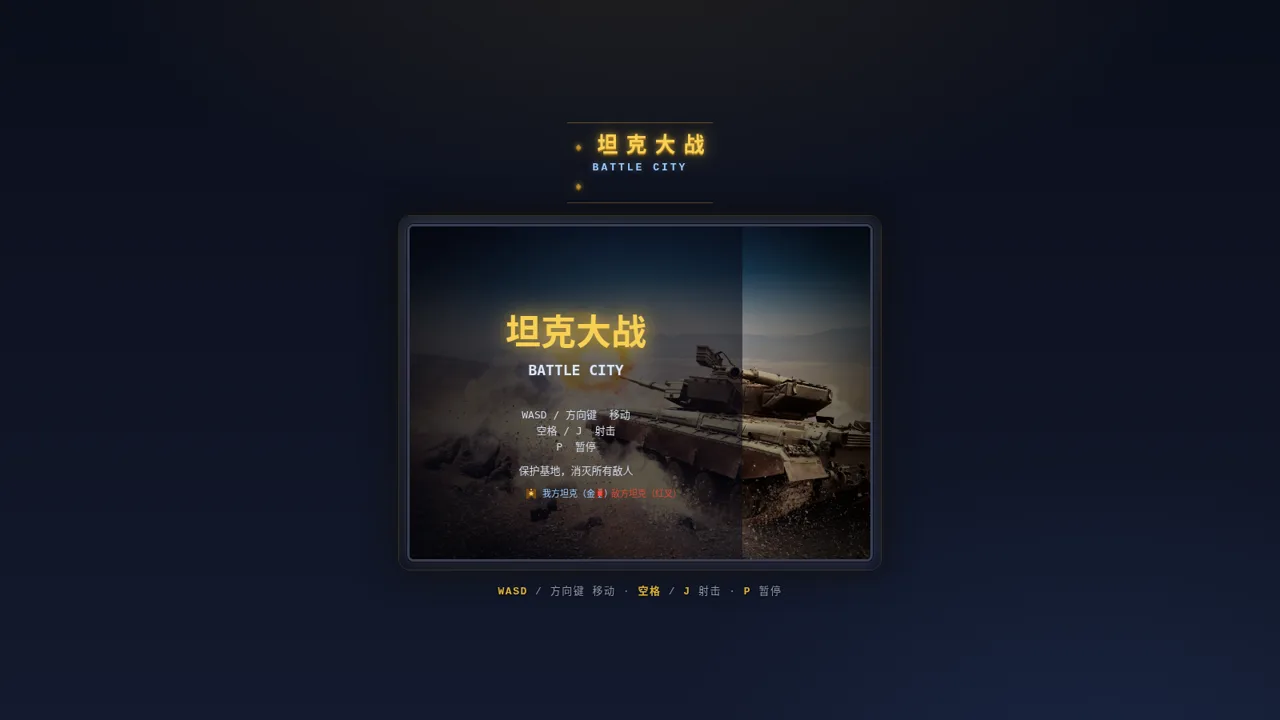 坦克大战 Battle City 封面