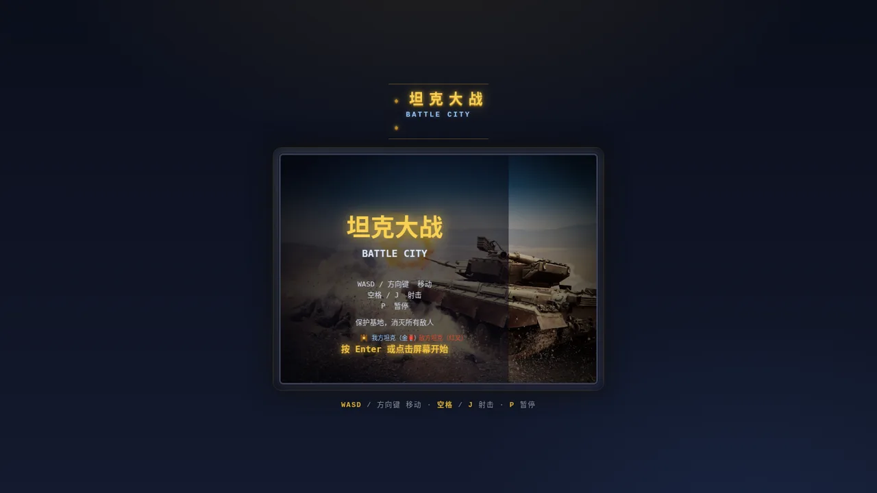 坦克大战 Battle City 封面