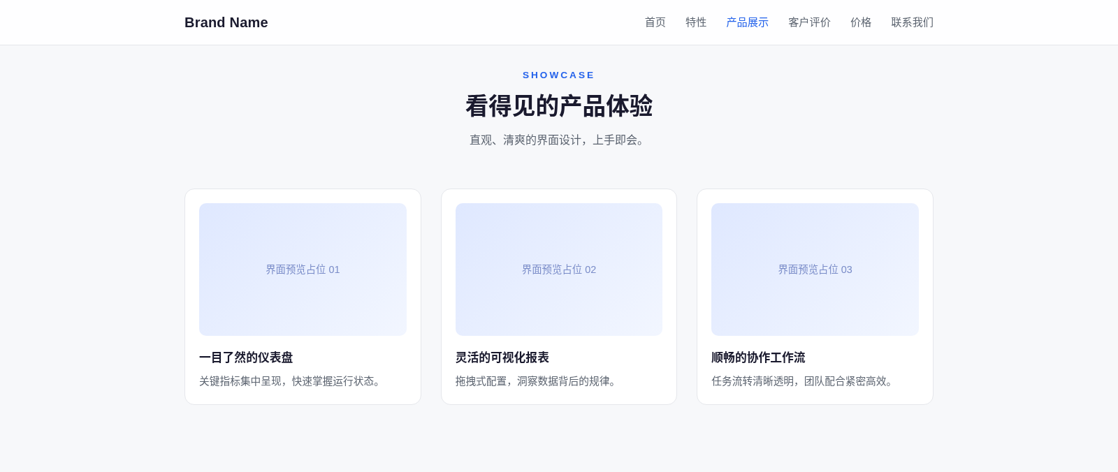 Brand Name 产品主页 封面