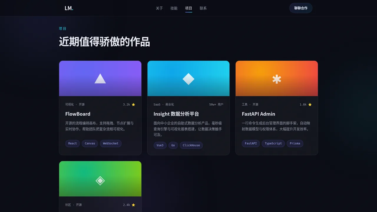 林墨 · 全栈工程师 封面