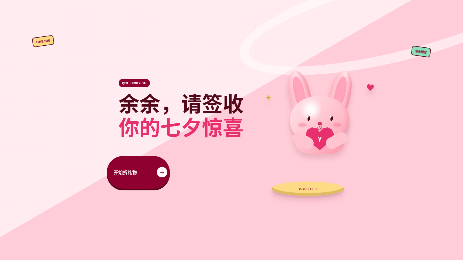余余的七夕惊喜 封面