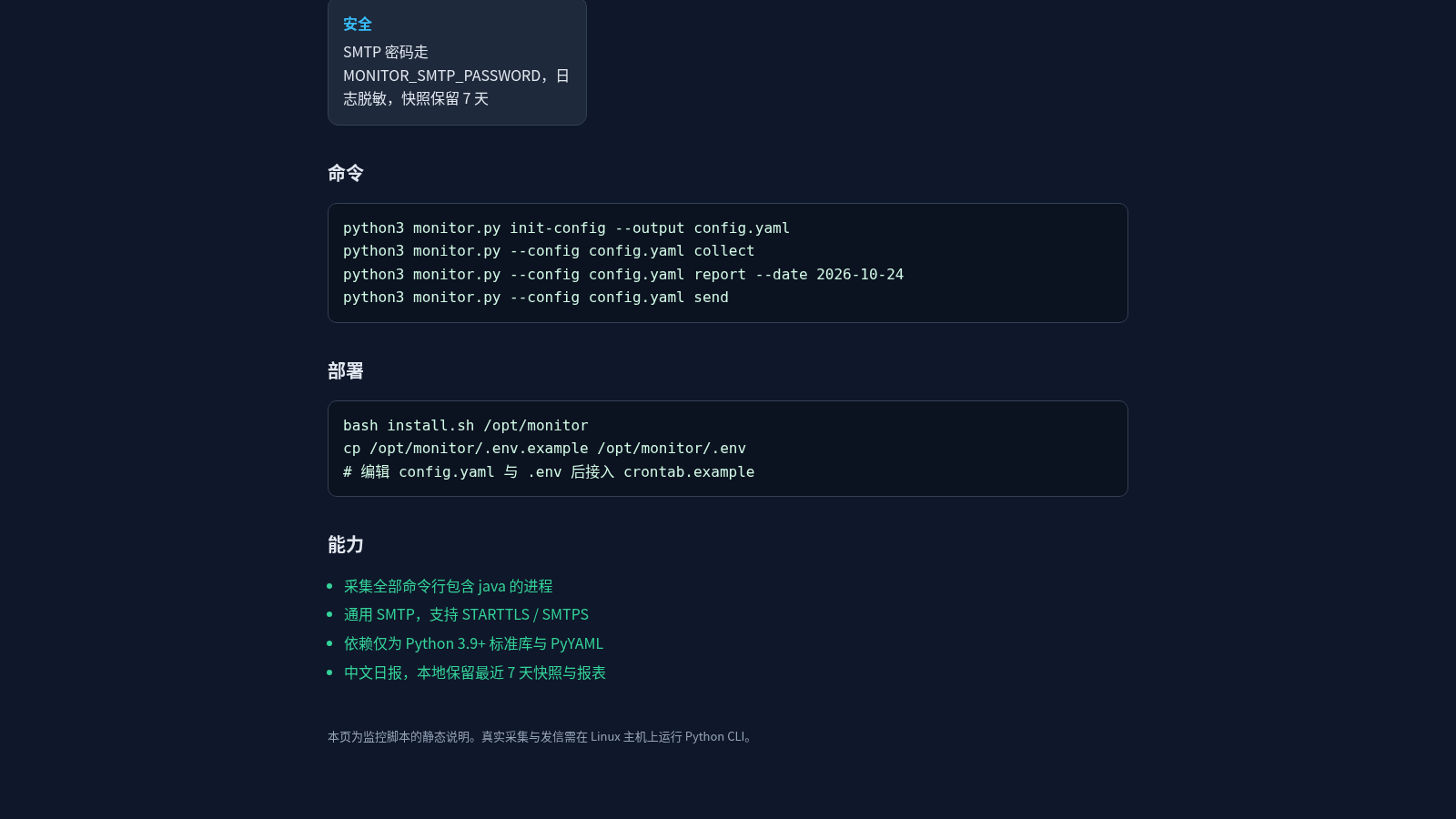 Nginx/Java 监控日报 封面