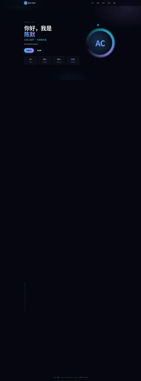 陈默的个人主页 封面