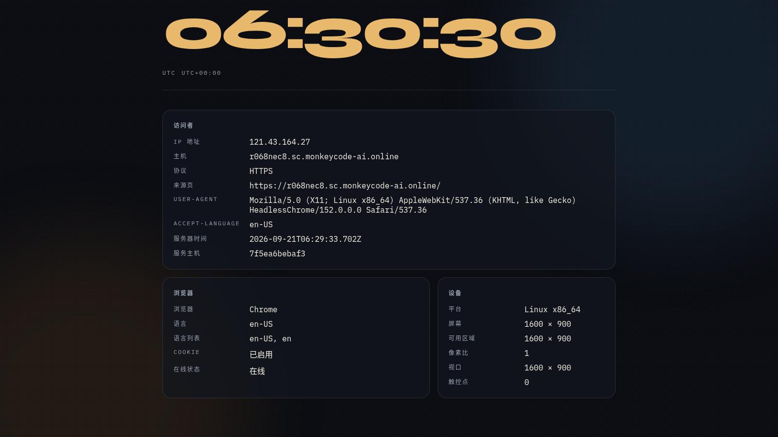 此刻 · 访问者档案 封面