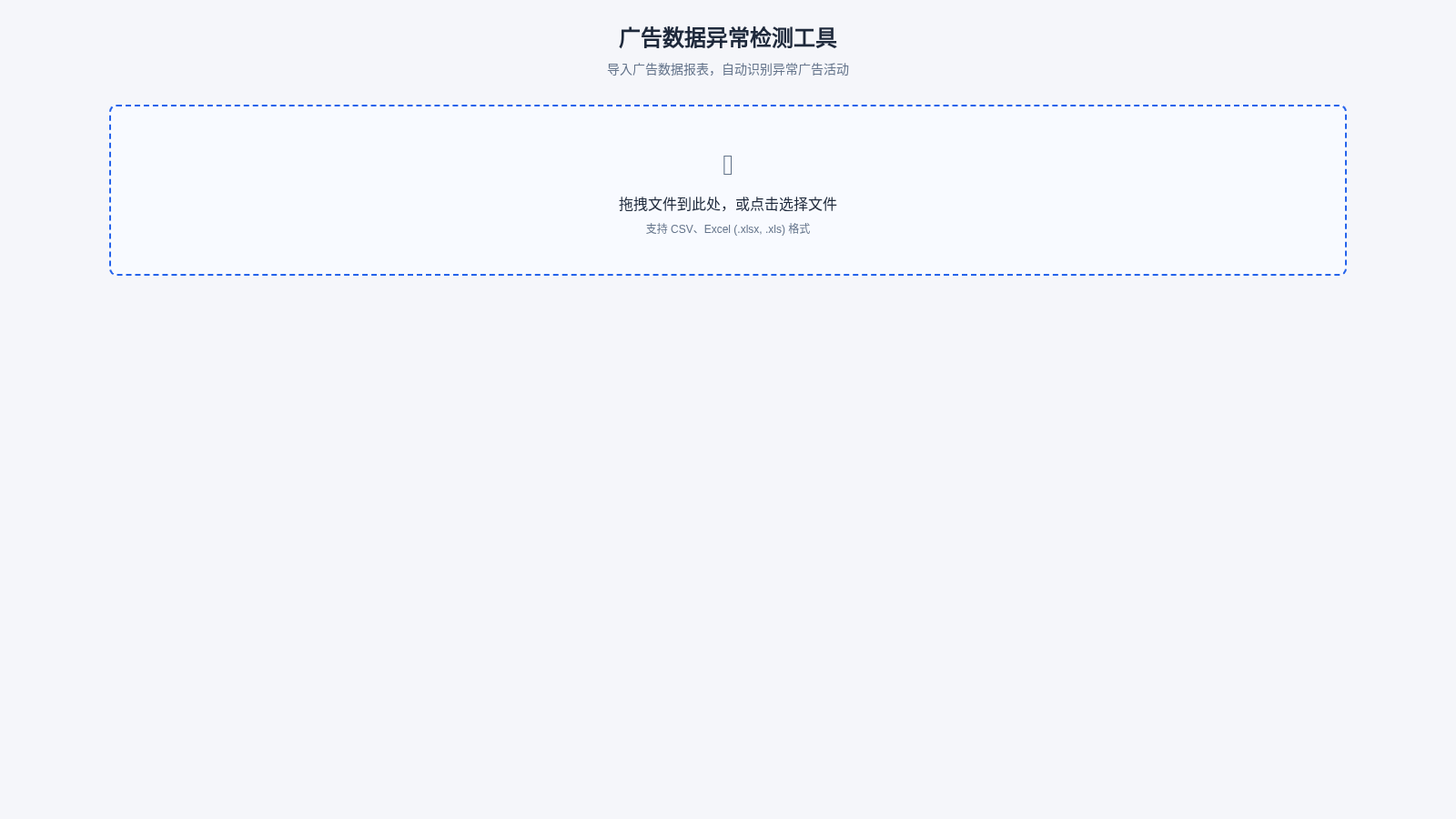 广告数据异常检测工具 封面