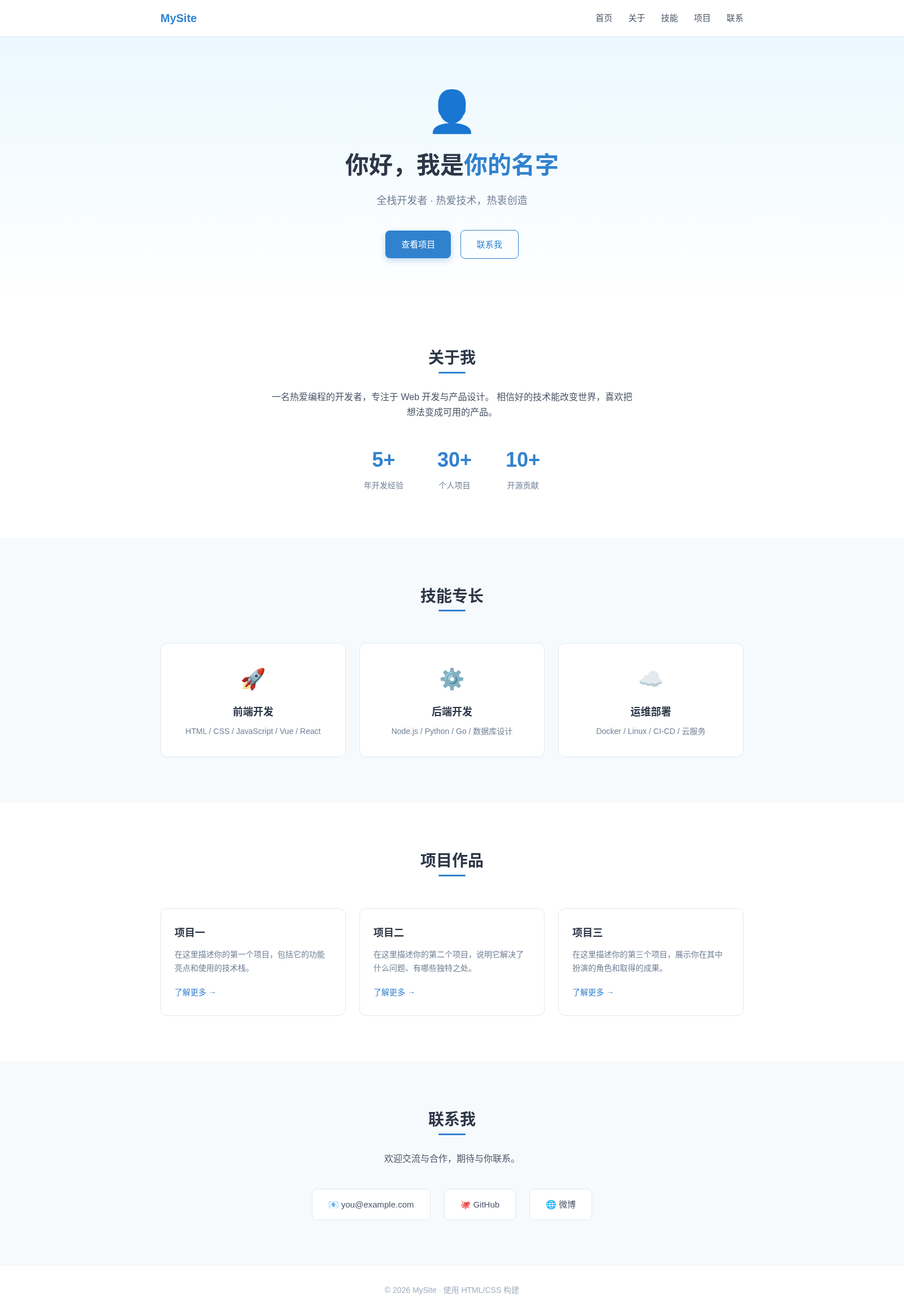 个人主页 封面