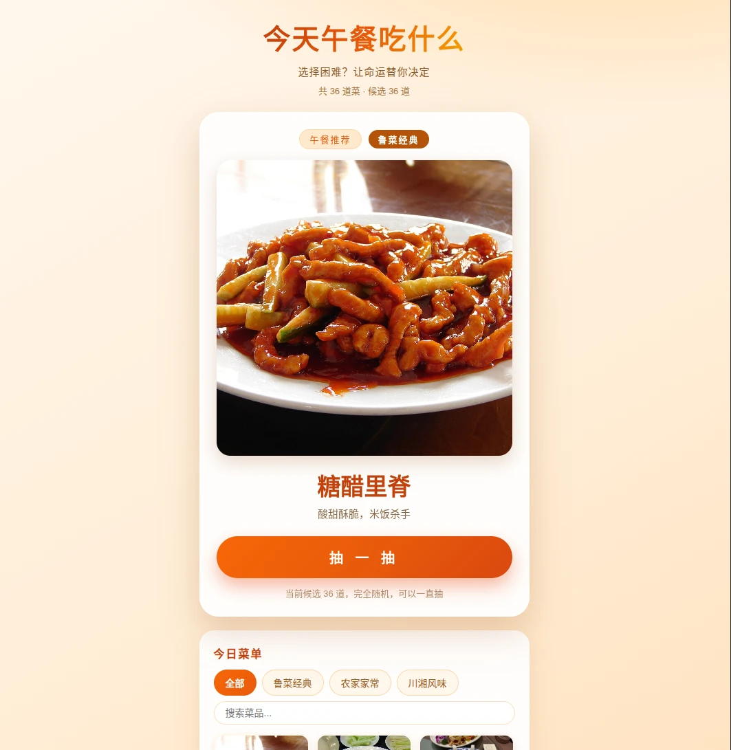 今天午餐吃什么 封面