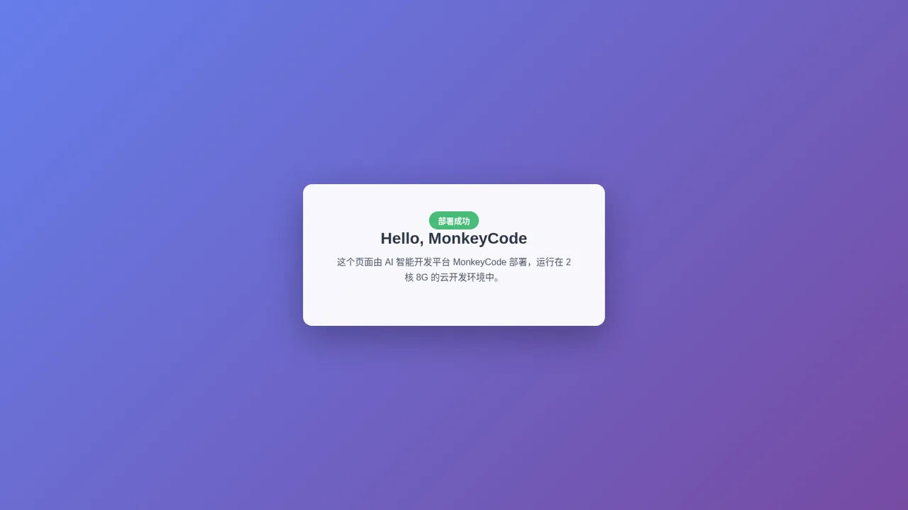 Hello, MonkeyCode 封面