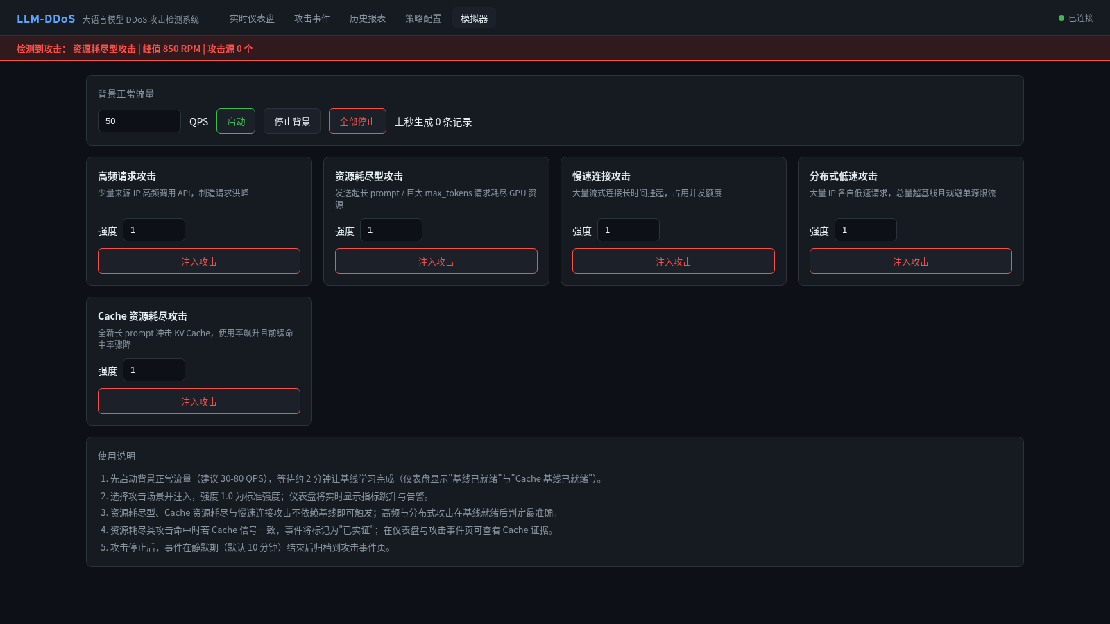 LLM DDoS 攻击检测系统 封面