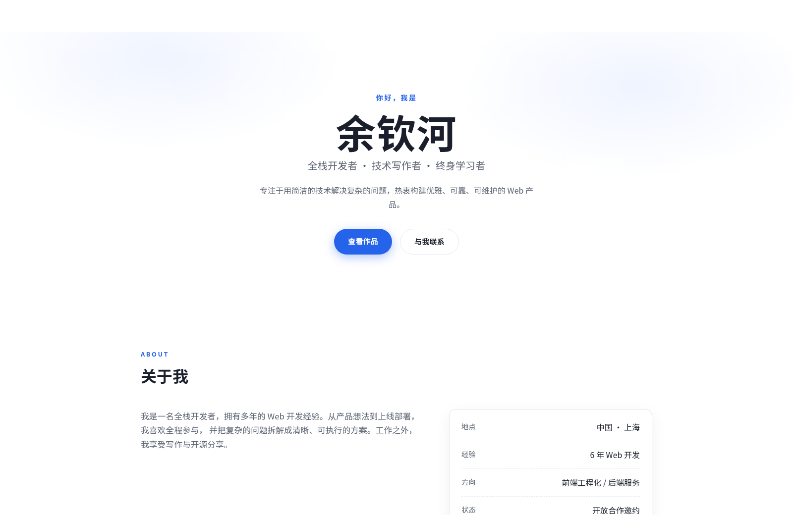 王阳 · 个人主页 封面